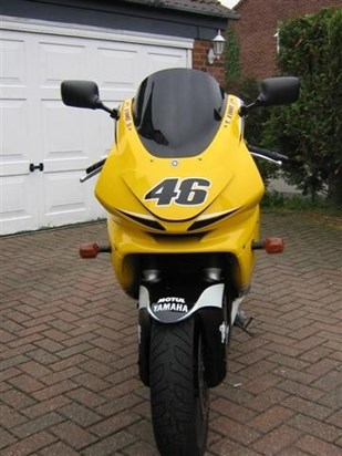 Thundercats are go! Complete with Rossi 46 light cover! This was Tims first bike