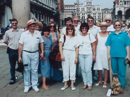 Courage team in Venice - 1980s