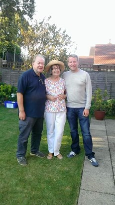Mum, Dad and me. My 40th BBQ