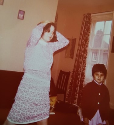 Me and mum exercising back in the 70s to a guy on tv (can't remember his name) 