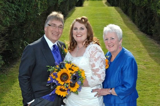 Mum and Dad on my wedding day, September 2012