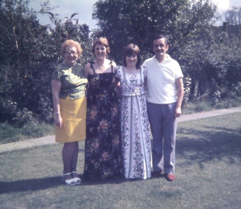 Mum, Nan, Grandad and Auntie Vanessa