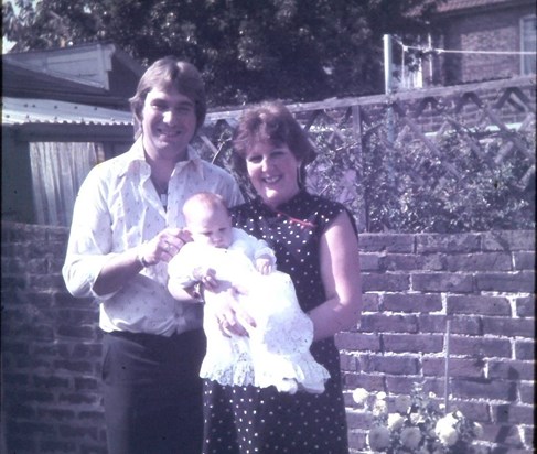 Mum, Dad and me, 1980!