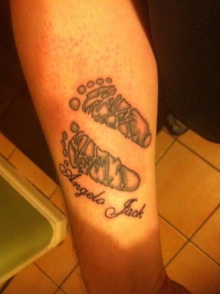 Daddy's tattoo for Angelo Jack, love  you son. x x x x