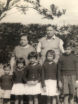 My Nan, Granddad & their children- taken in India