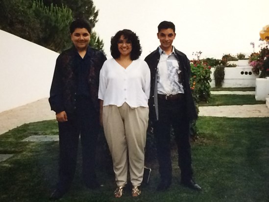 My brothers & I on our first holiday abroad to Portugal