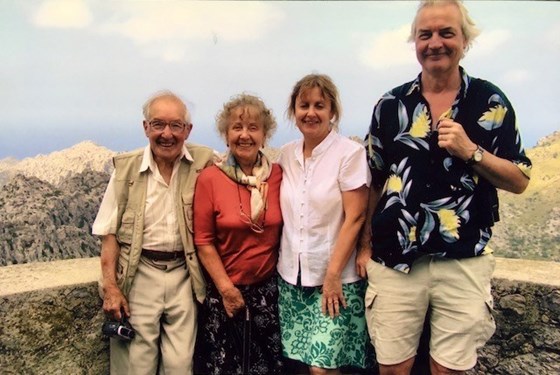 Mum, Dad, Stephen & Louise on holiday in Majorca