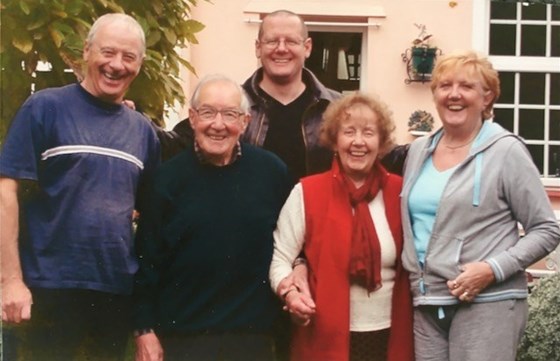 Auntie Eileen & Uncle Ken with Sue, Bob & Simon