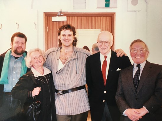 Ken with Christopher Ventris, Dick and Bunny, their close friend