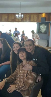 Maria with her Sister and Step Mum. 