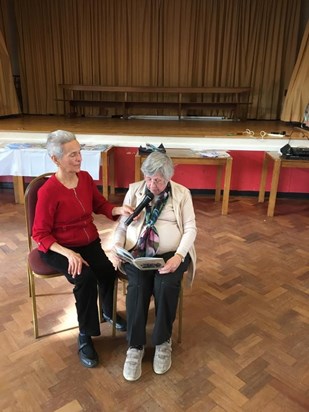 Presenting her Mary’s War booklet at Welderlies event on Shrove Tuesday 2019 by Sylvia Wachuku-King 05.06.2021