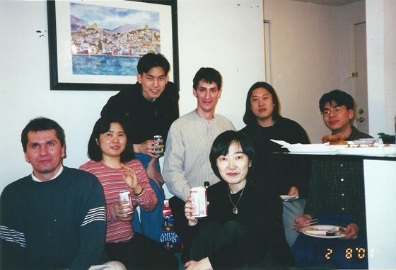 B'day party for Himeno-sensei (Harvard Radcliffe Kendo club , Feb 2001)