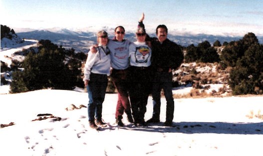Lucky Boy Pass Sierra Nevada 1994, Doreen, John, Nanci, & Koh