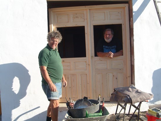 Bill and Derek and new doors