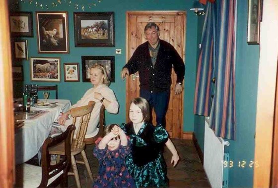Joe, Anne, Laura & Emily Christmas day 1993