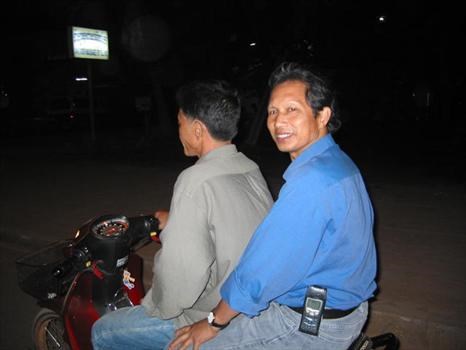 riding in Cambodia, his motherland