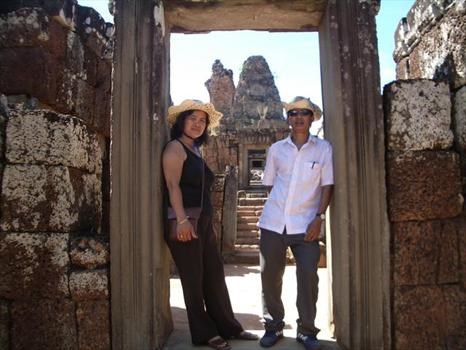among the ruins of Angkor