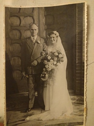 Mum and dad's wedding day