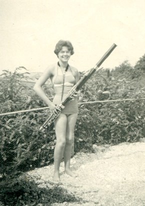 Janet With her Bassoon.