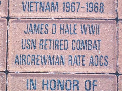 Pawpaws brick at the Bartlett Veterans Memorial