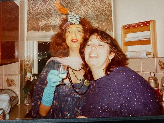 One of Pam's 'Fancy Dress' parties from the 80s - they were a sceam. Taken by Gilly Scott. Sue P.
