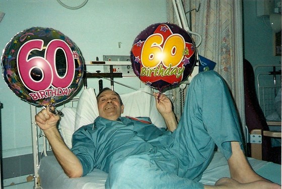 John with his Birthday balloons