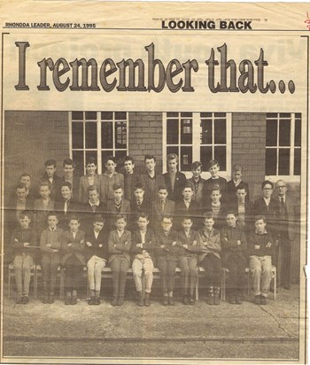 School photo of John's class