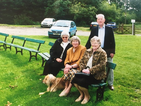 Dorothy, Kathleen, Jane and John Cross at White Coppice