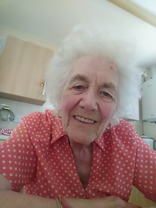 Nan's first selfie