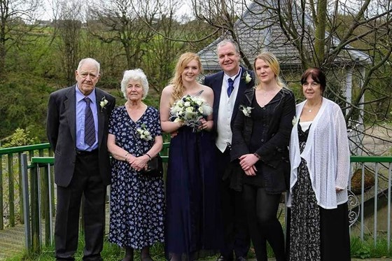 Albert, May, Abby, Steve, Alex and Sue at Steve's Wedding 2014