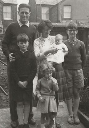 The family is complete. 23 Cambridge Road, 1964