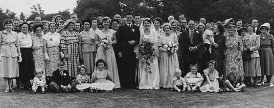 Mum and Dad's Wedding 30th August 1952, The Group Photo
