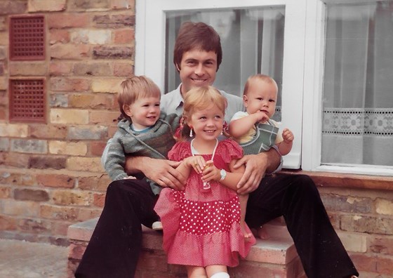 Carolyn's 3rd Birthday 1980 with Nigel