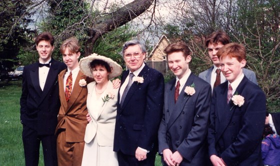 1992 - mum and John's wedding pic 2