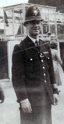 Dad in the 1950s, when he was a policeman.