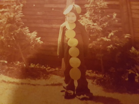 My little Bro as a sweet little pea...... The sweetest of all, I'm sure we'll all agree. ????