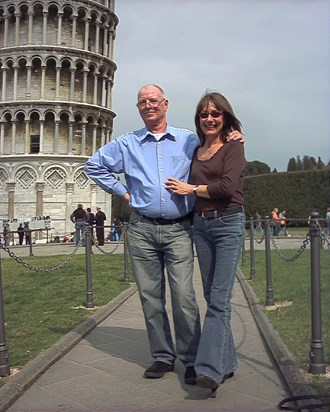 Ron and Christine in Pisa, Italy 
