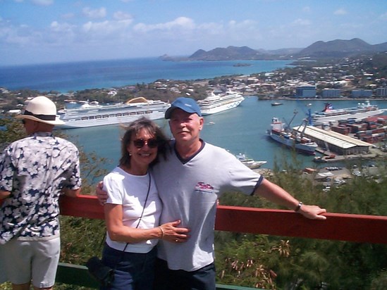 Ron and Christine in the Caribbean 
