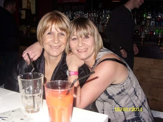 A lovely friend who loved a good night out xx