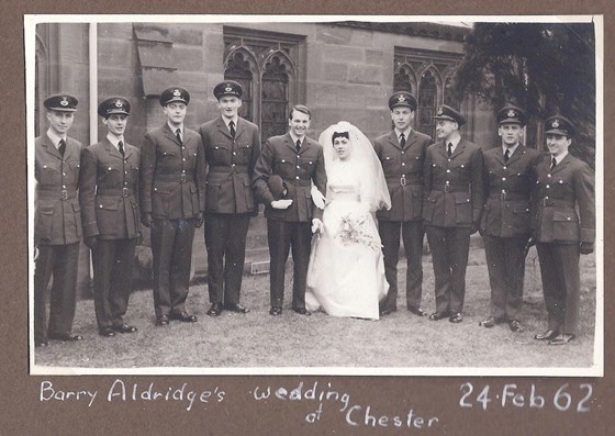Barry Aldridge's Wedding at Chester 24 Feb 1962