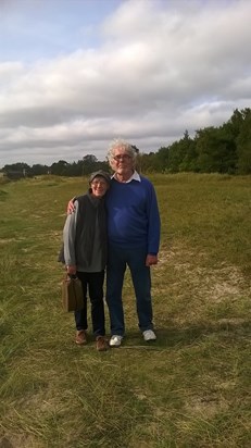 Brian and Barbara on holiday in Sweden in 2014