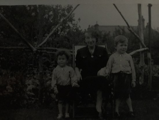 Brian (left) and David with their Grandma