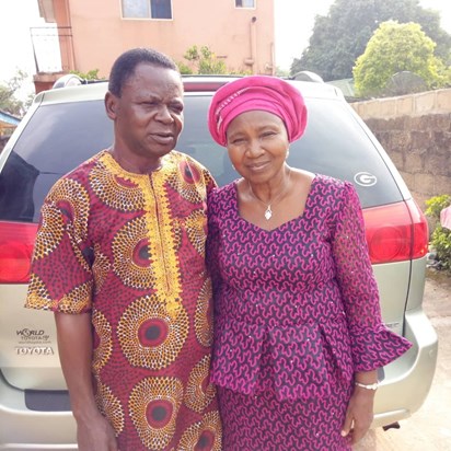 With her beloved Husband, George Ukponu