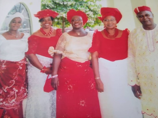 With Husband- Uncle George Sister- Jimki, Aunty- Ngozi Onwochei and Sis-in-Law