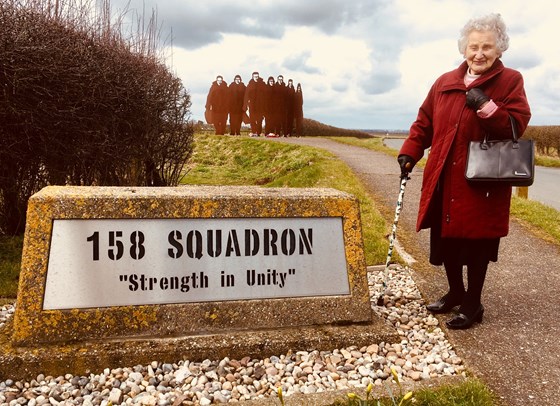 Betty, with her ‘generation’, she was thrilled to find this memorial in Yorkshire