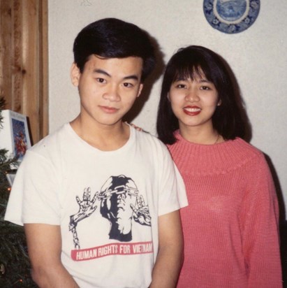 Suong and Brother, Son Nguyen, circa 1994