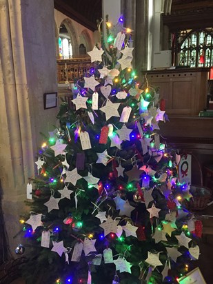 Memory Tree in High Wycombe Parish church Christmas 2019