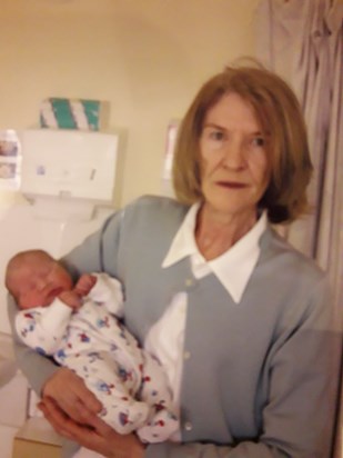 Paddy welcomes grandchild number 5, George, 2004