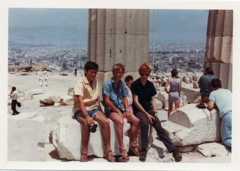 My only pic of the three of us on our road trip - Aberdeen to Istanbul - Gordon with muckers George & David - July 1970