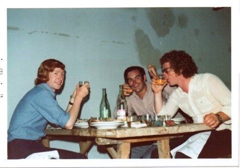 Gordon, Bob and Big Dave - Menorca -  July 1974